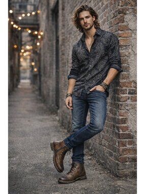 Johnston & Murphy XC Flex Connelly Mens Wingtip Leather Boots Size 10M Side Zip